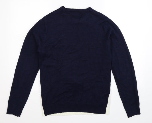 Cedar Wood State Mens Multicoloured Knit Pullover Jumper Size XS - Christmas