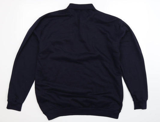 Tom Hagan Mens Blue Knit Pullover Jumper Size XL