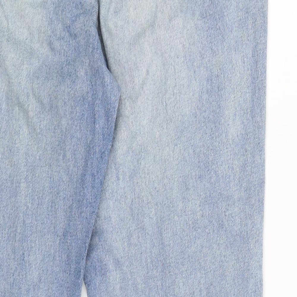 Missguided Womens Blue Denim Mom Jeans Size 10 L28 in