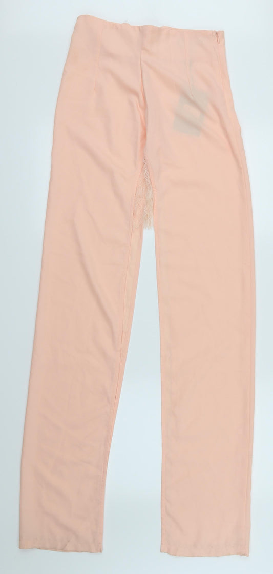 Missguided Womens Pink Dress Pants Trousers Size 10 L36 in - open legged