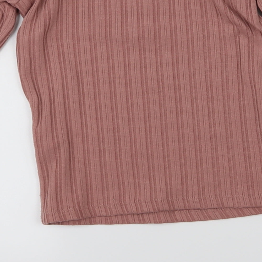 Primark Womens Pink Basic Blouse Size 2XS