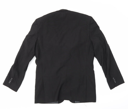Mens UK Size Greenwoods Regular Black Suit Jacket