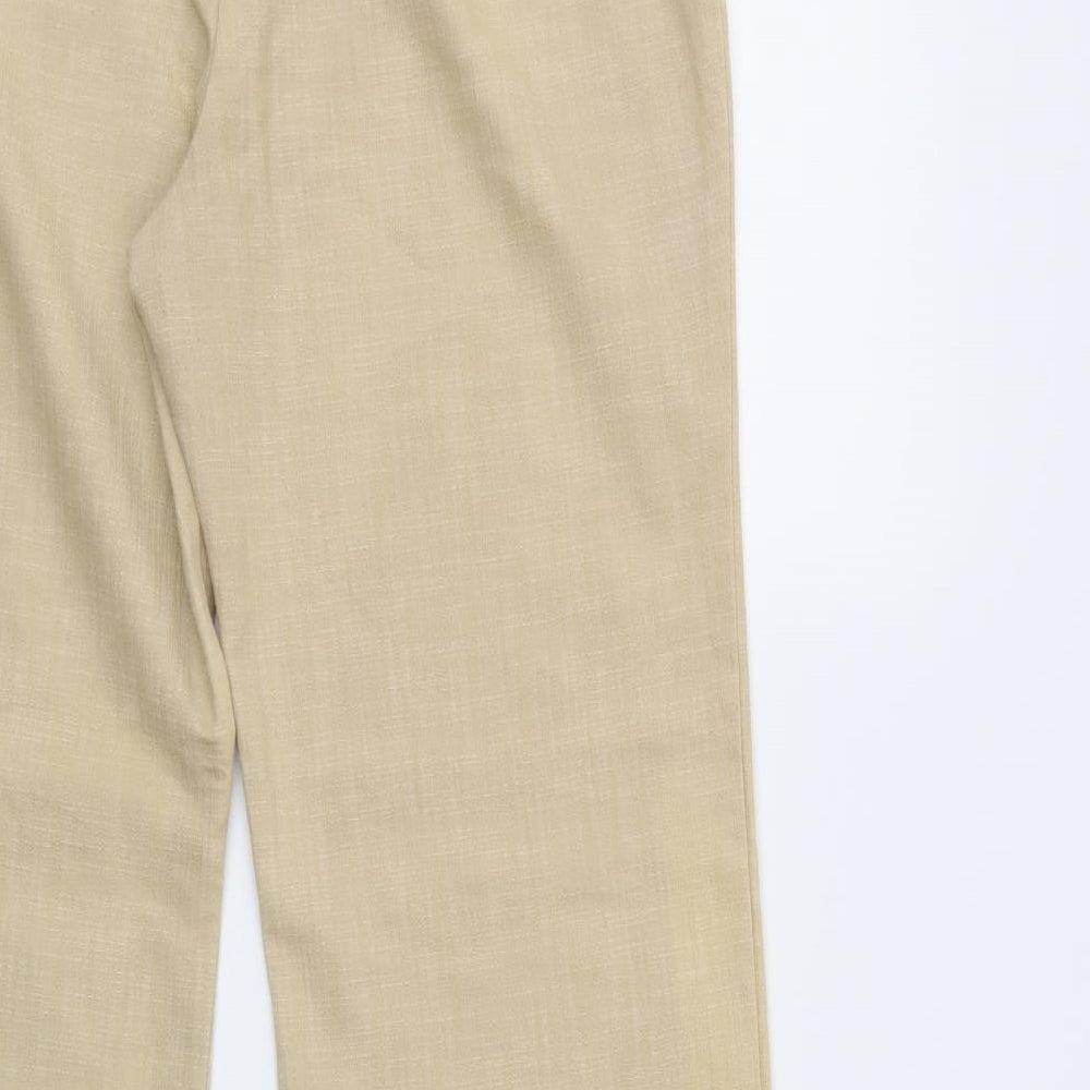 AMARANTO Womens Brown Trousers Size 14 L30 in