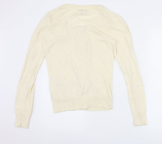villa Womens Ivory Cardigan Jumper Size M
