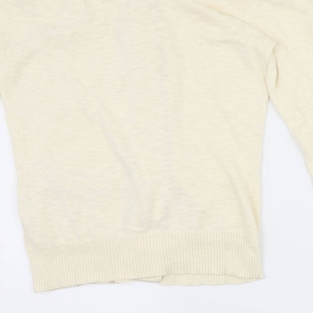 villa Womens Ivory Cardigan Jumper Size M