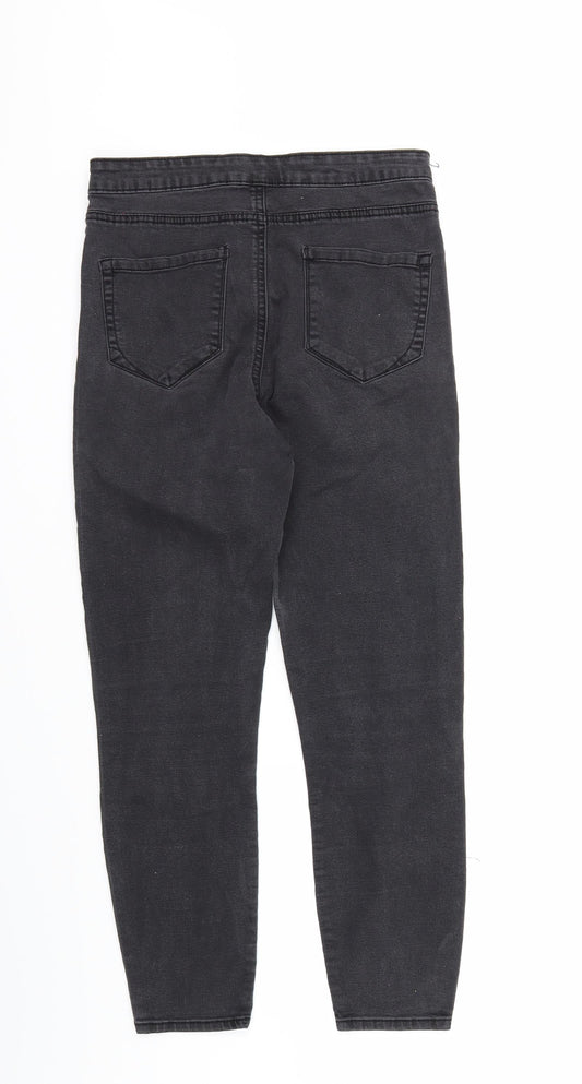 denim co Womens Grey Denim Skinny Jeans Size 12 L26 in