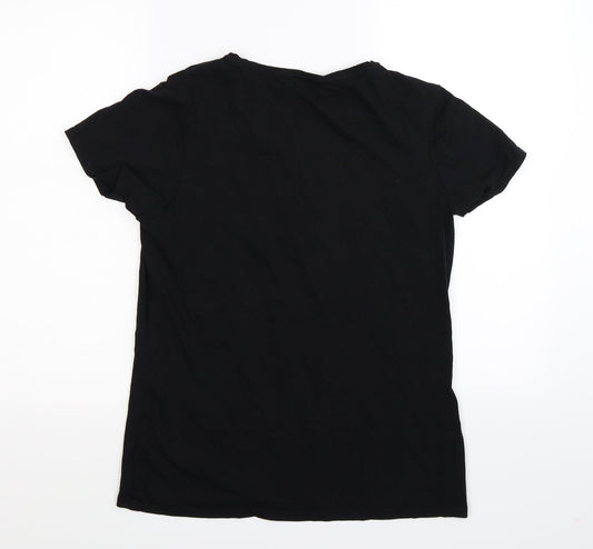 Primark Womens Black Basic T-Shirt Size 14 - bridge squad