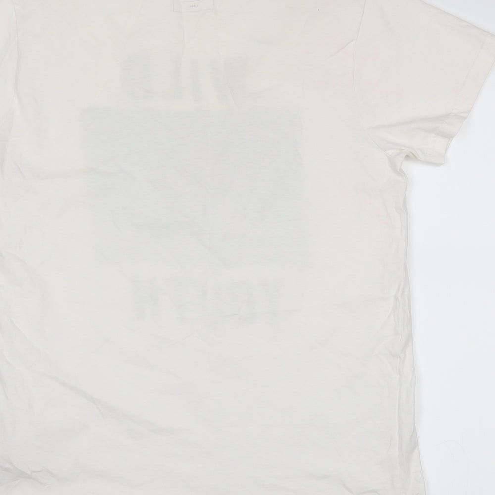 CO LABS Mens White T-Shirt Size L