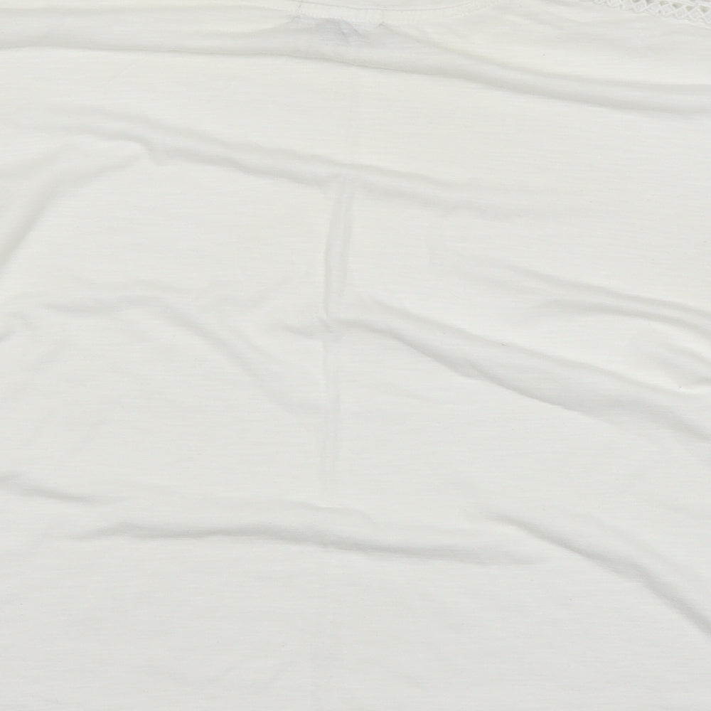 Atmosphere Womens White Basic T-Shirt Size 12