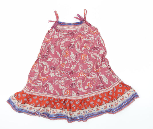 NEXT Girls Purple Paisley T-Shirt Dress Size 18-24 Months