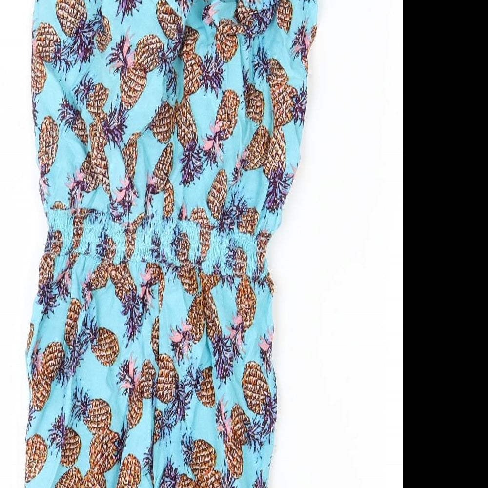 Matalan Girls Blue Spotted Playsuit One-Piece Size 12-13 Years