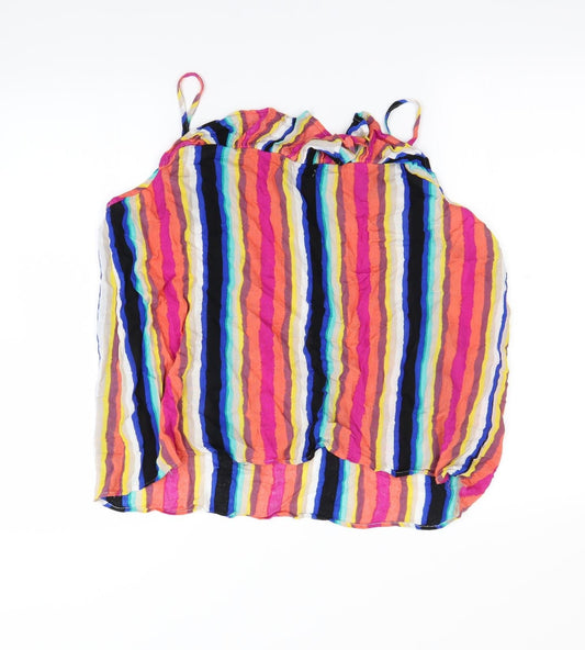 Womens UK Size 16 Papaya Multicoloured Basic Tank