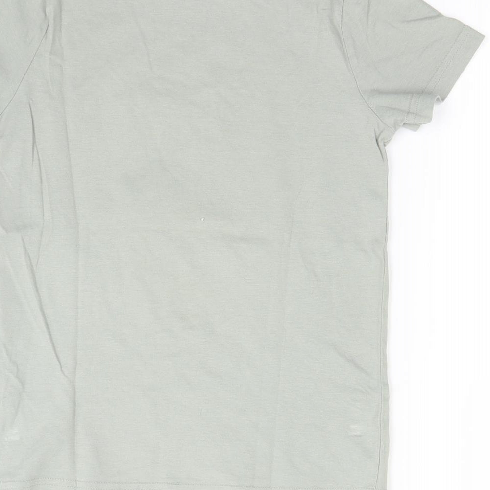 TU Boys Green Basic T-Shirt Size 7 Years