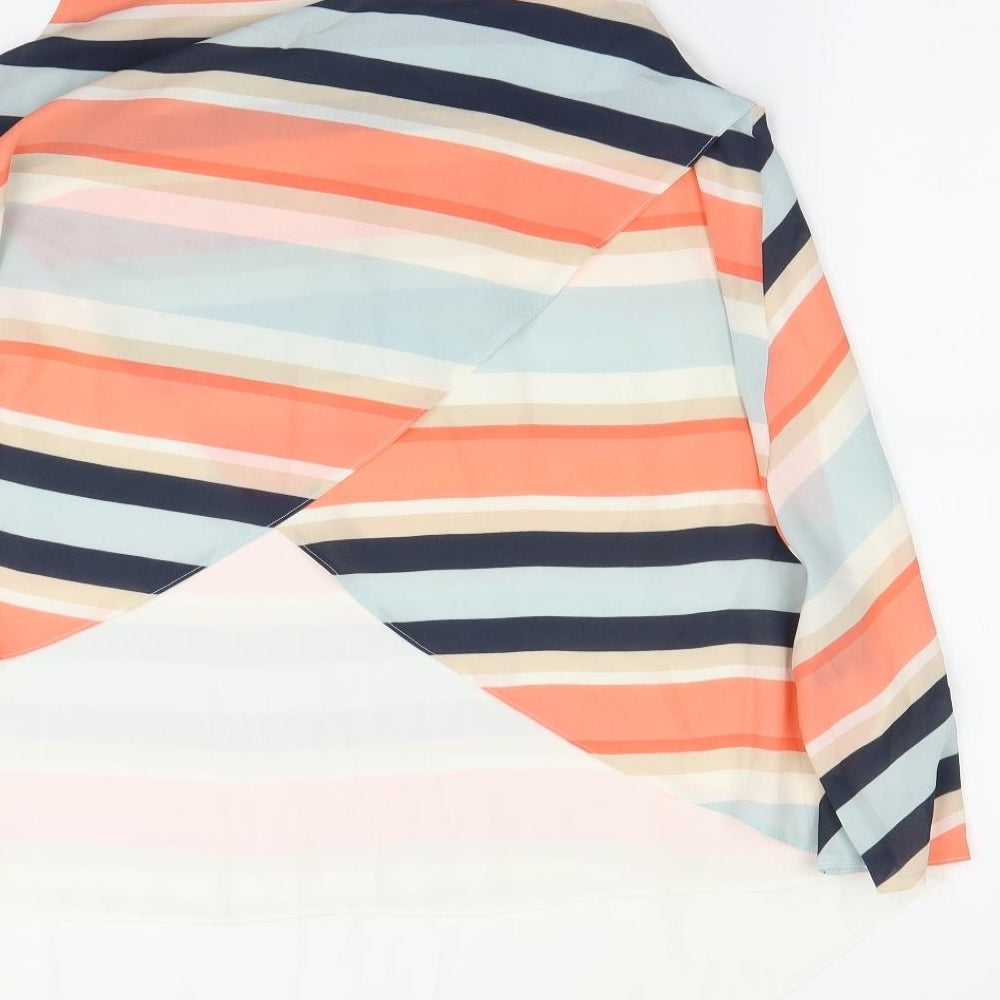 Nutmeg Womens Multicoloured Striped Camisole Tank Size 14