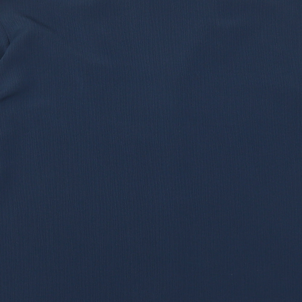 Womens UK Size L VILA Blue Basic Button-Up