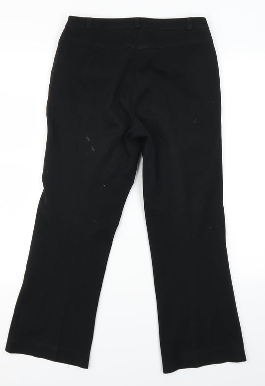 Womens UK Size 28 in Preworn Regular Fit Cropped Black Jeans