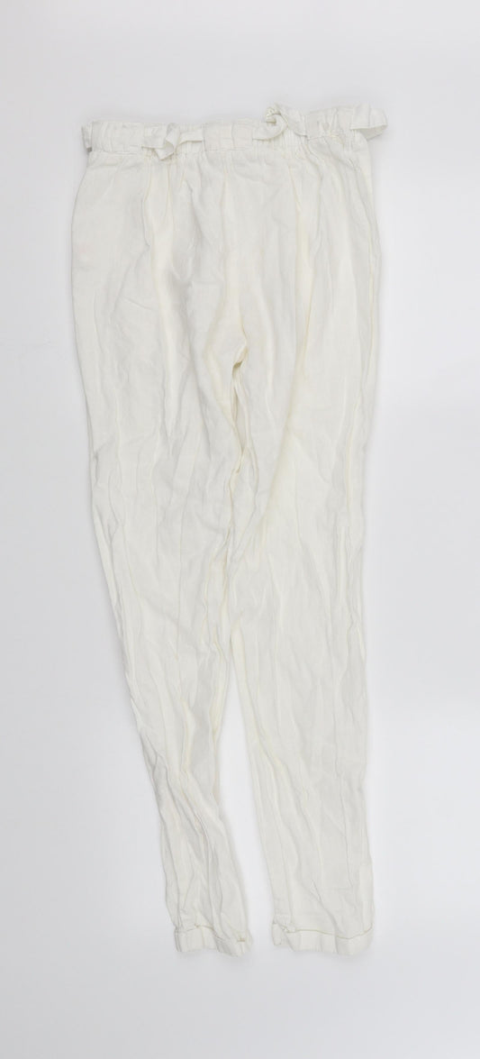 Primark Womens White   Straight Jeans Size 6 L32 in