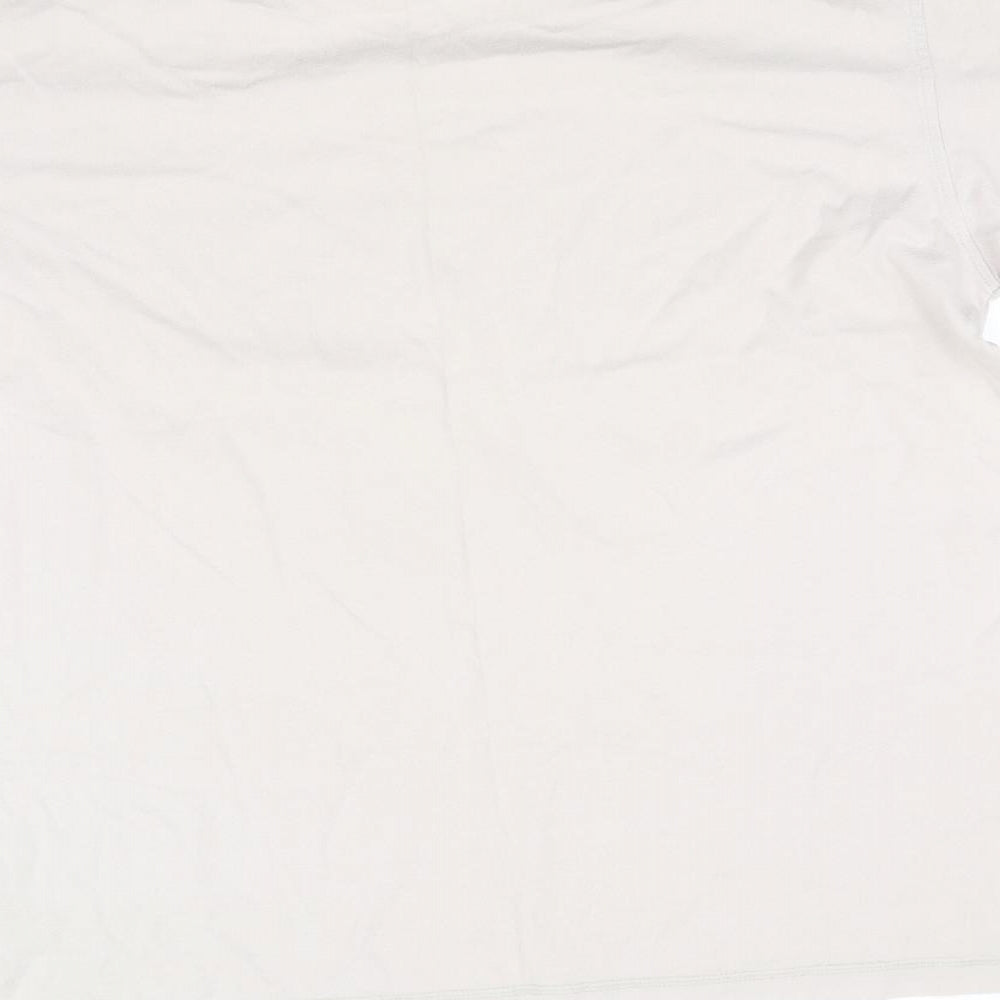 Womens UK Size XL Rocha John Rocha Beige Basic T-Shirt