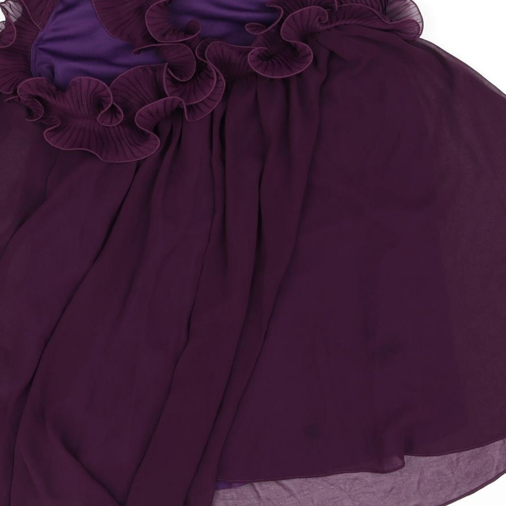 Miso Womens Purple Fit & Flare Size 12