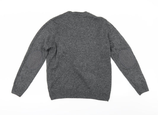 Cedar Wood State Mens Grey Pullover Jumper Size L