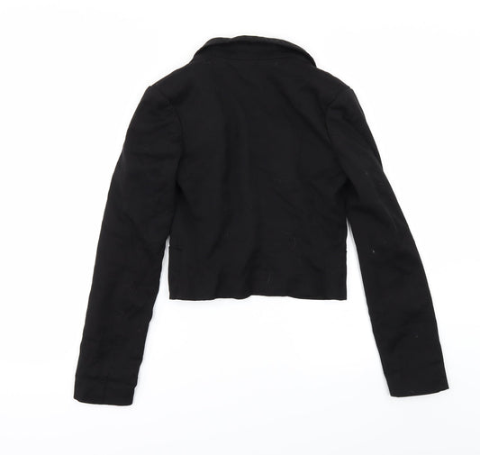Womens UK Size 4 H&M Black Jacket
