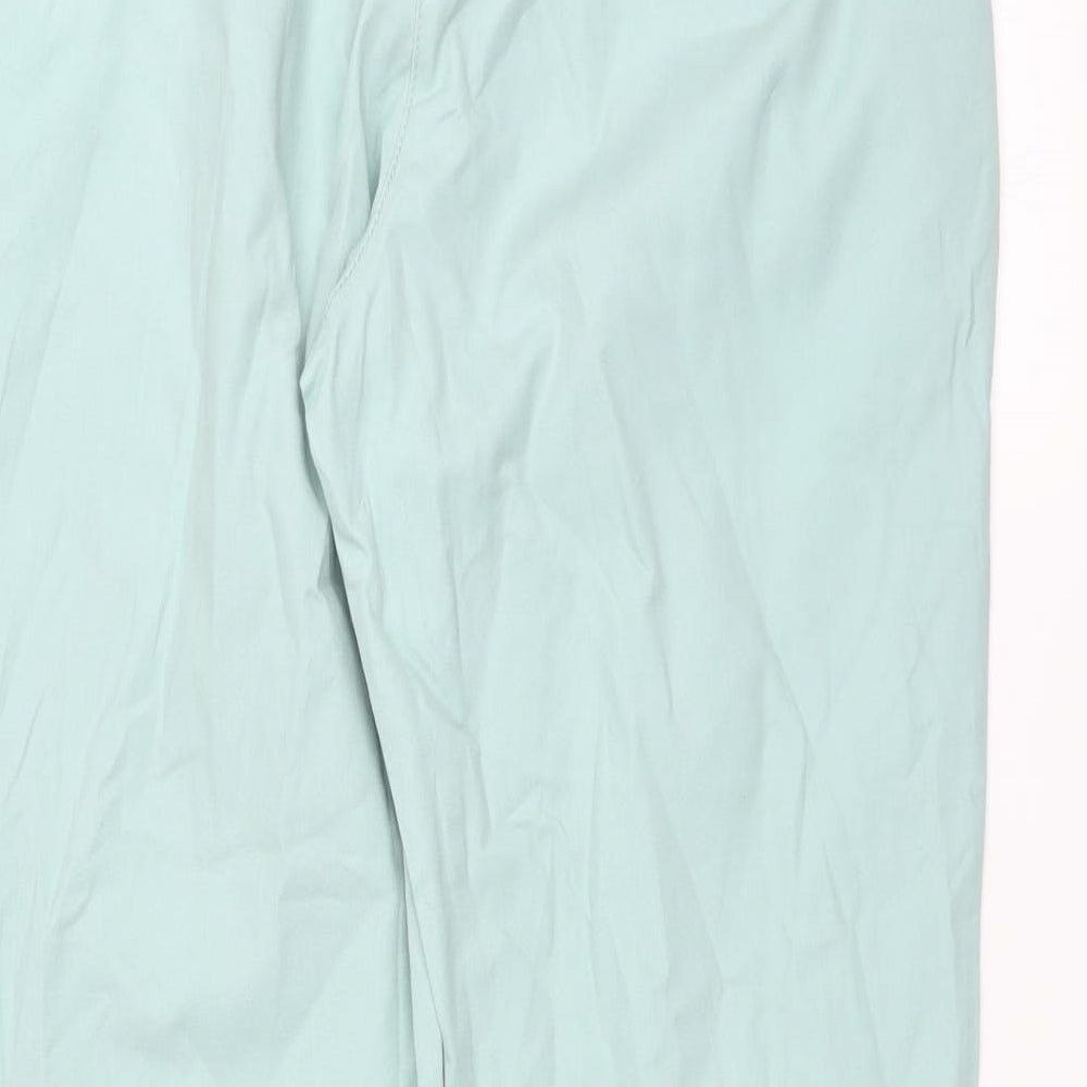 Womens UK Size 12 NEXT Regular Fit Chino Green Trousers