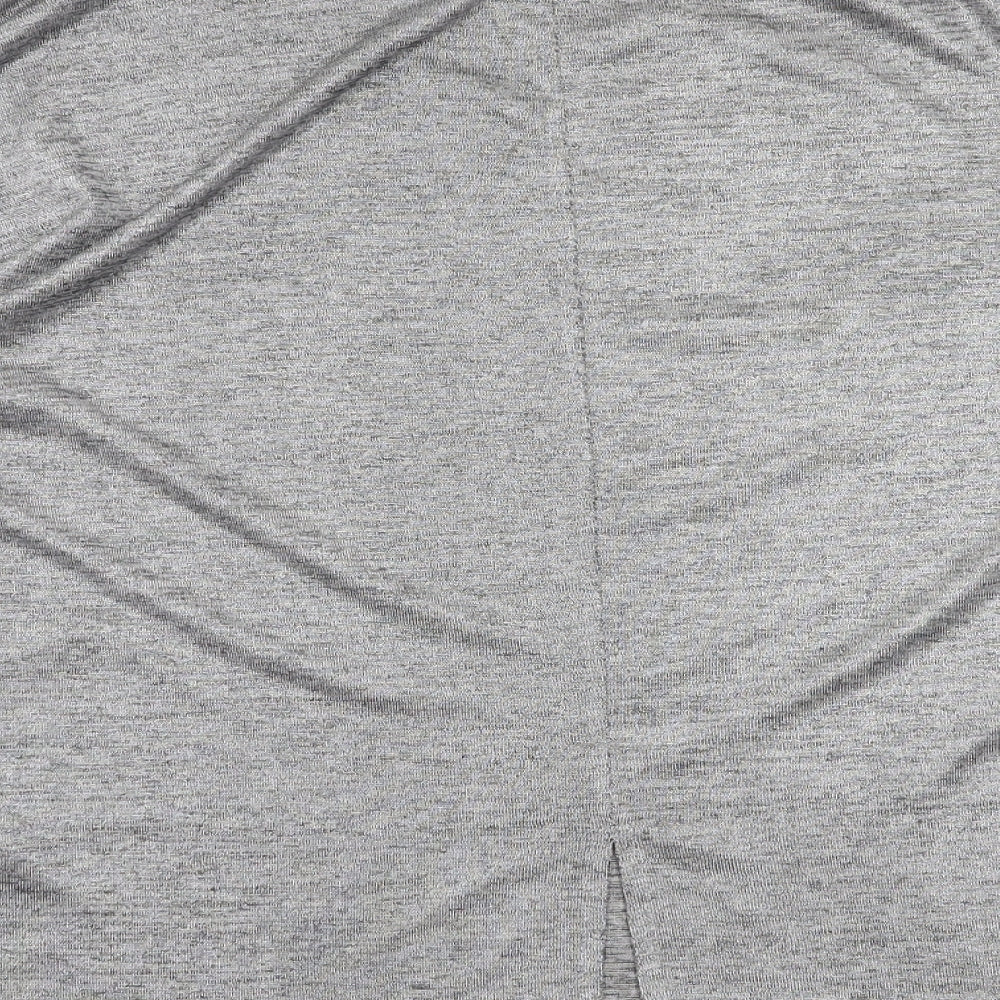 Womens UK Size S Oasis Silver Basic T-Shirt
