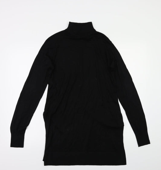 Womens UK Size XS H&M Black Basic T-Shirt