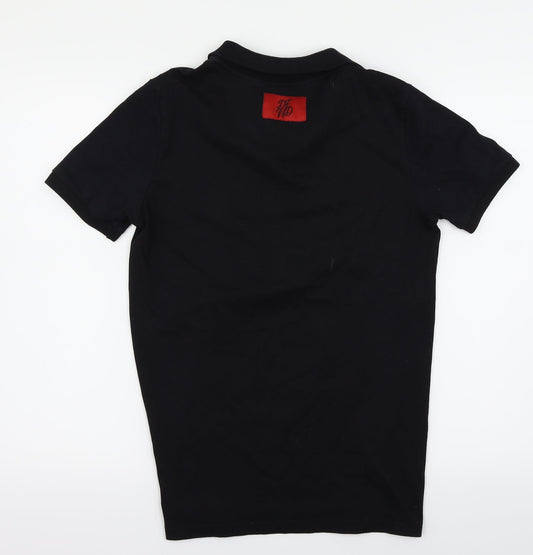 DFND Mens Black Polo Size S