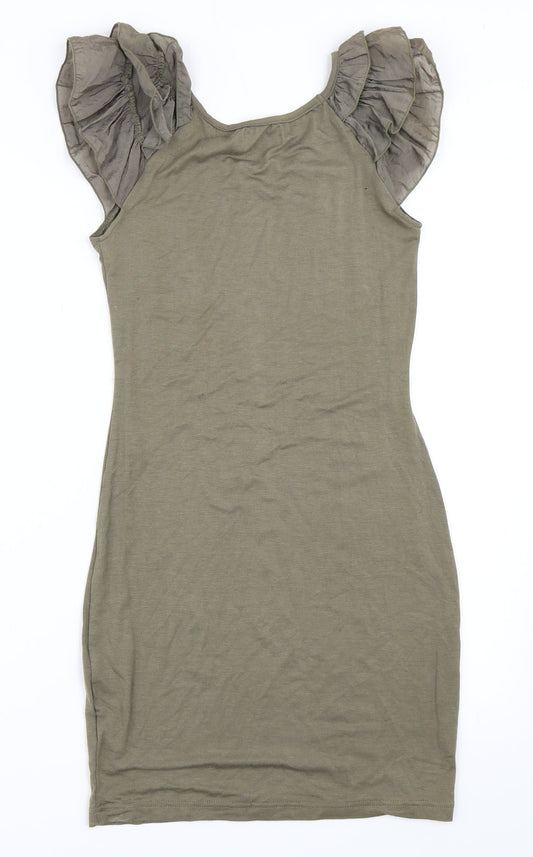 Purple Womens Green Bodycon Size S