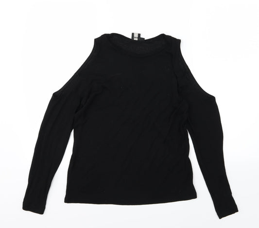 ASOS Womens Black Knit Pullover Jumper Size 8