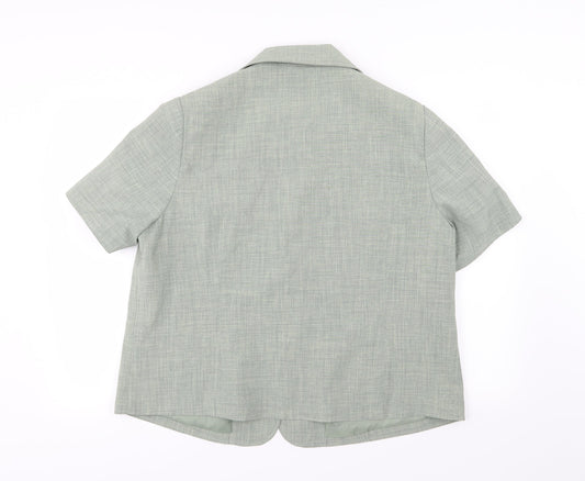 Autonomy Womens Green  Rayon Jacket Suit Jacket Size 18