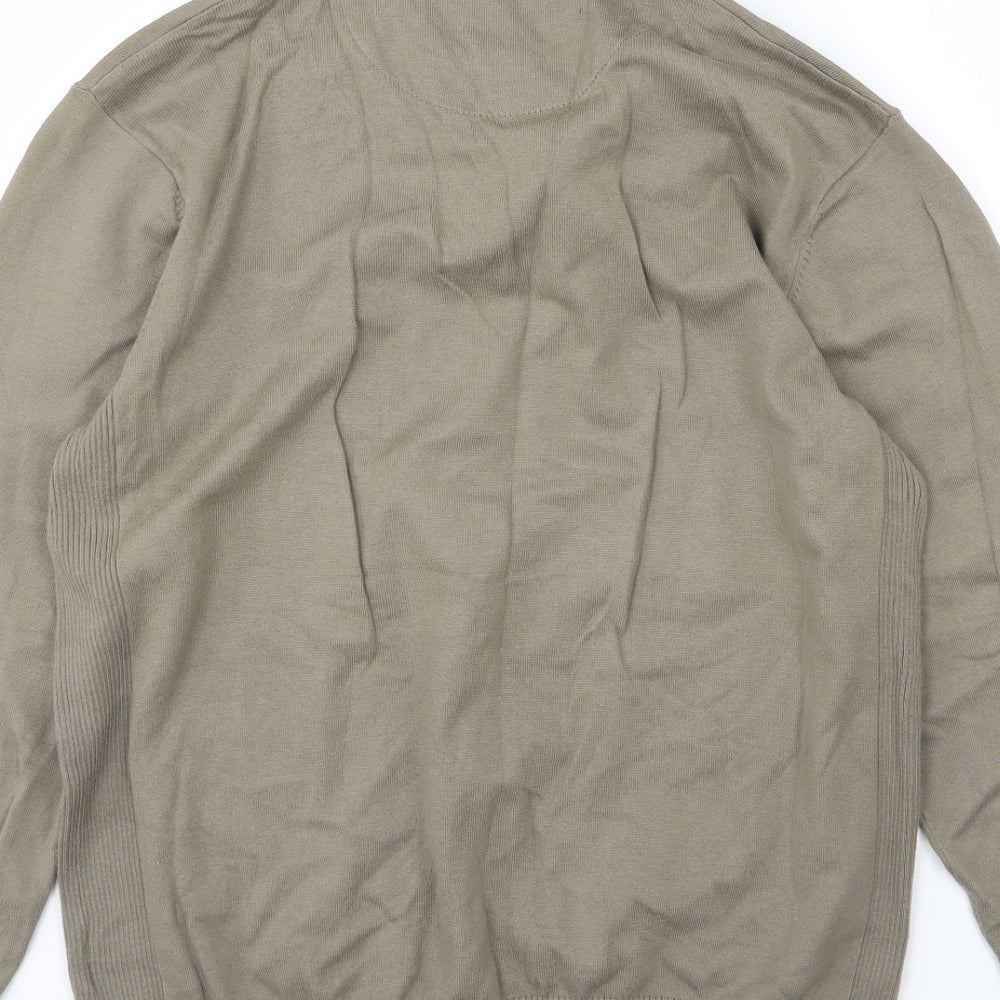 NEXT Mens Green Knit Pullover Jumper Size M