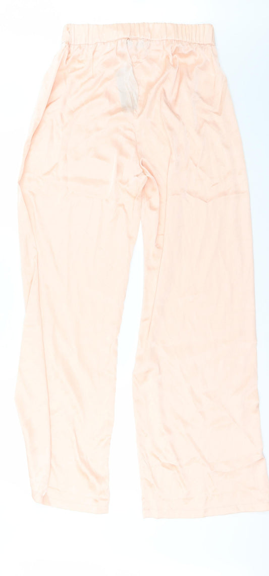 Boohoo Womens Orange Trousers Size 12 L29 in