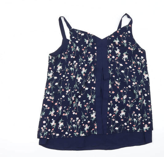 Nutmeg Womens Blue   Basic Blouse Size 14