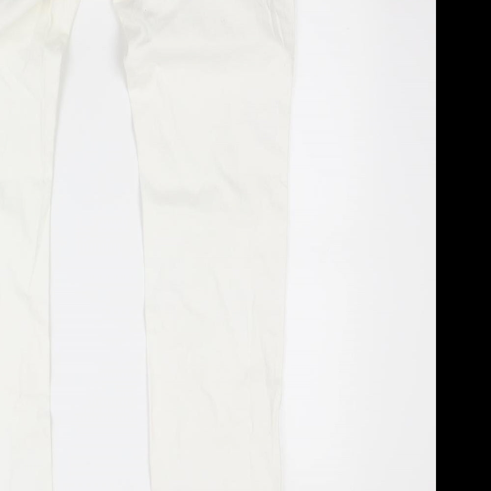 Promod Womens White Denim Skinny Jeans Size 32 in L31 in