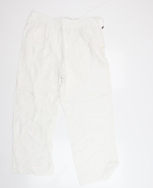 Anthology Womens White Trousers Size 14 L23 in