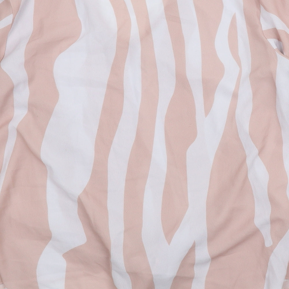 Womens UK Size M Preworn Pink Basic Blouse