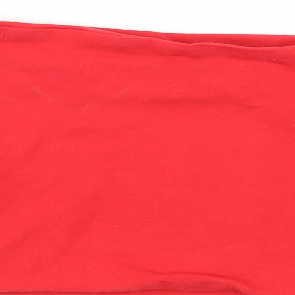 Womens UK Size 6 Topshop Red Basic Tank