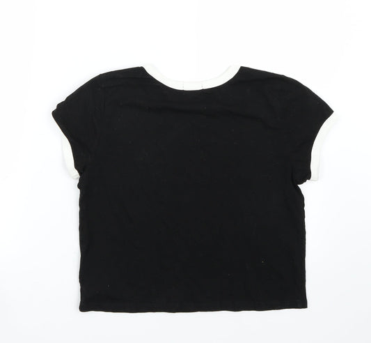 FOREVER 21 Womens Black Basic T-Shirt Size M
