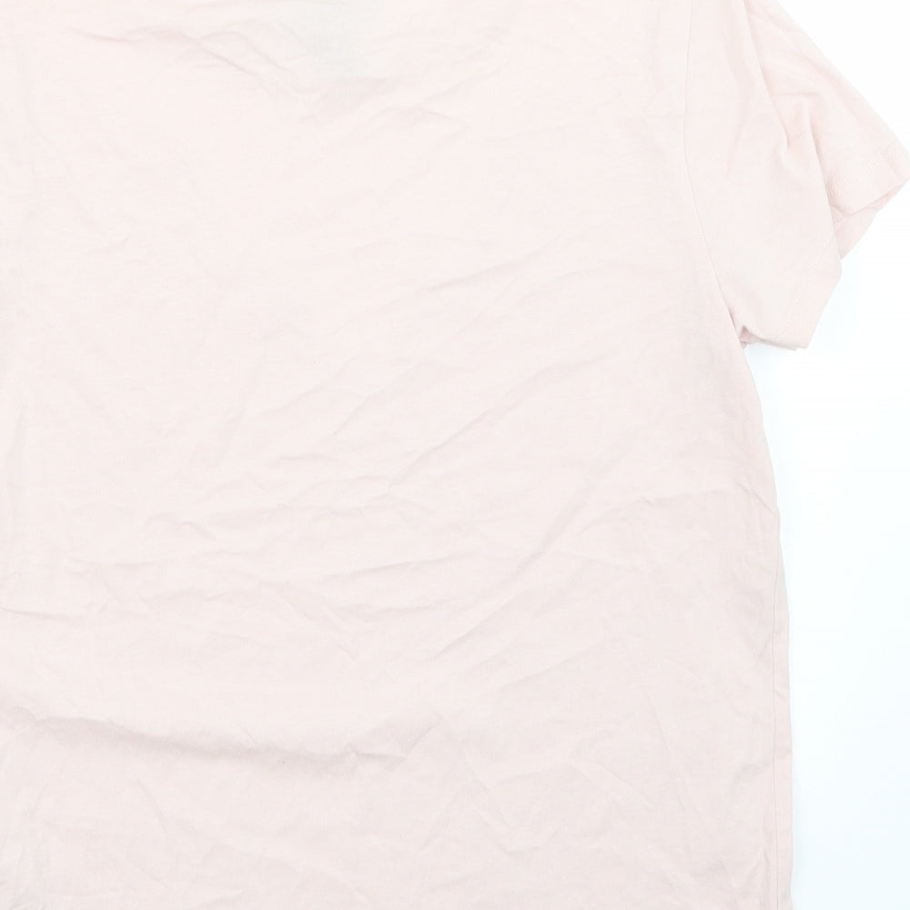 Womens UK Size 10 Newlook Pink Basic T-Shirt