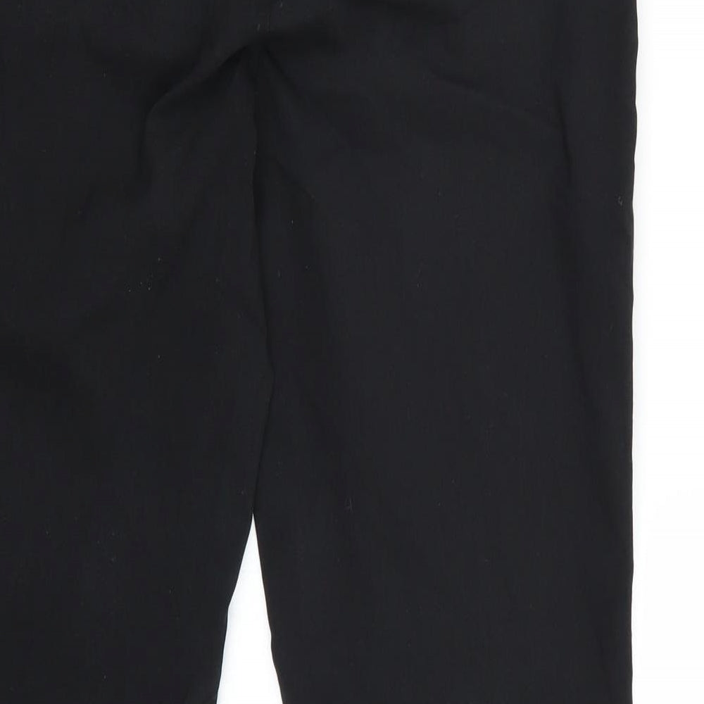 Womens UK Size 10 TU Regular Fit Black Trousers