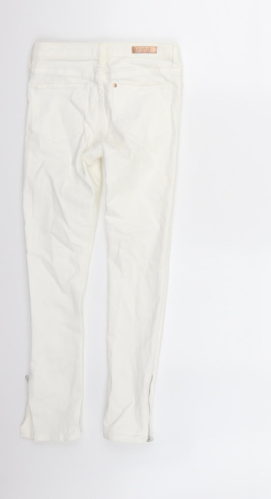 &denim Girls White   Skinny Jeans Size 10-11 Years