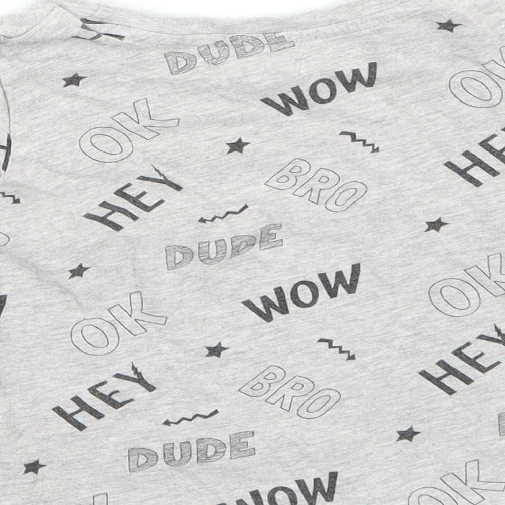 Fox & bunny Boys Grey Basic T-Shirt Size 2-3 Years