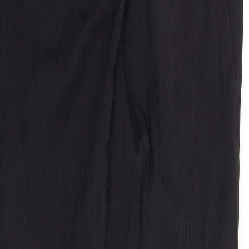 Womens UK Size 34 in Preworn Regular Fit Black Trousers