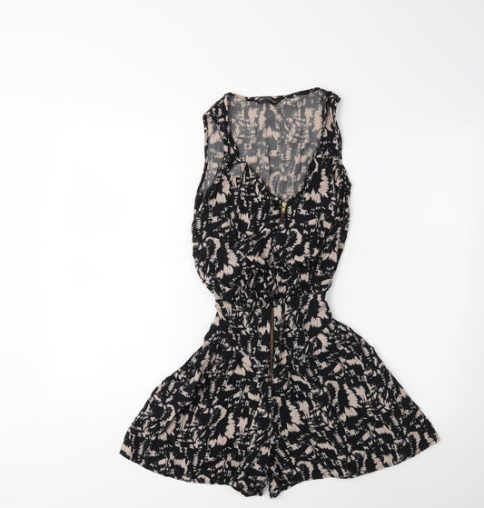 Womens UK Size 6 Miss Selfridge One-Piece Beige Playsuit