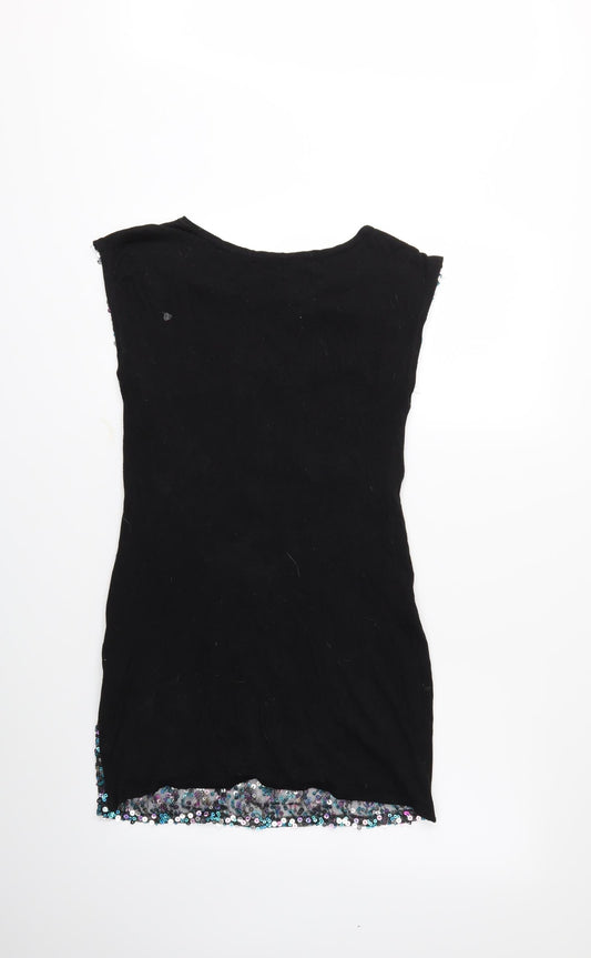 Ribbon Womens Black Shift Size 12