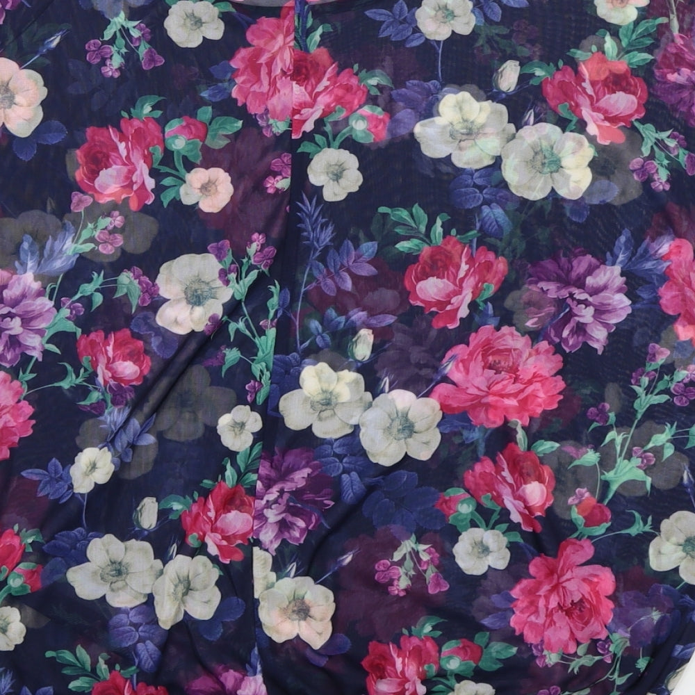 Womens UK Size 10 Atmosphere Blue Basic Blouse