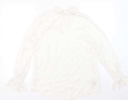 Womens UK Size 8 Dunnes Ivory Basic T-Shirt