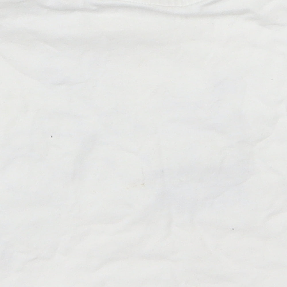 Marks and Spencer Boys White Basic T-Shirt Size 0-3 Months - Cars